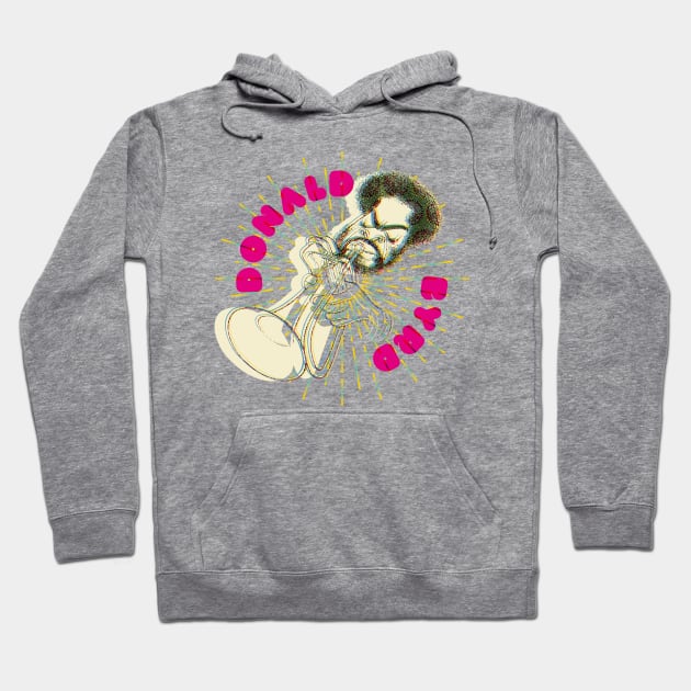 Donald Byrd cartoon offset graphic Hoodie by HAPPY TRIP PRESS